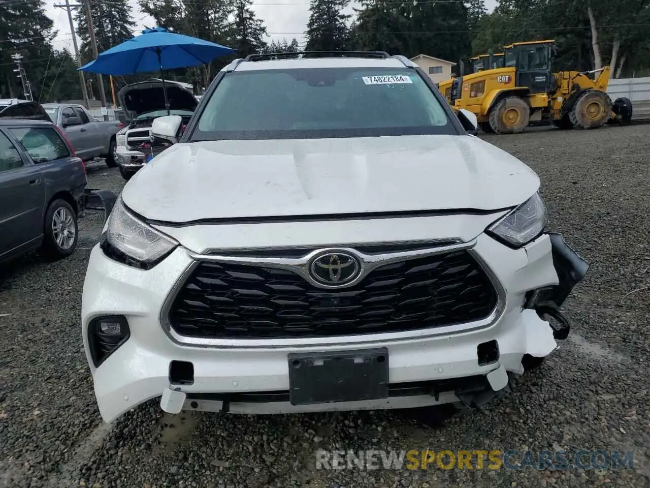 5 Photograph of a damaged car 5TDFZRBH3NS235519 TOYOTA HIGHLANDER 2022