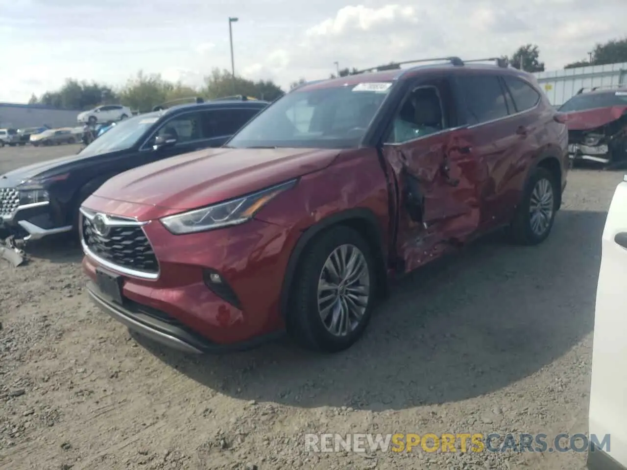 1 Photograph of a damaged car 5TDFZRBH6NS175753 TOYOTA HIGHLANDER 2022