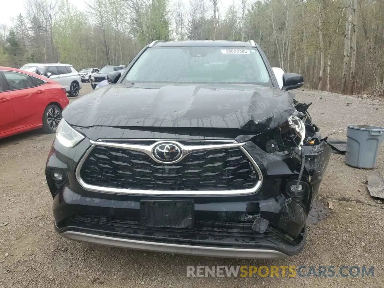 5 Photograph of a damaged car 5TDFZRBH7NS192626 TOYOTA HIGHLANDER 2022