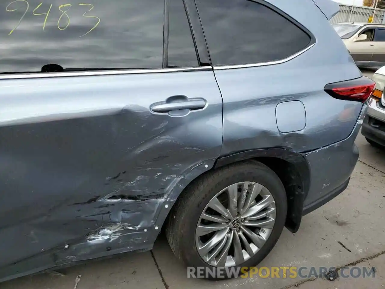 9 Photograph of a damaged car 5TDFZRBHXNS199151 TOYOTA HIGHLANDER 2022