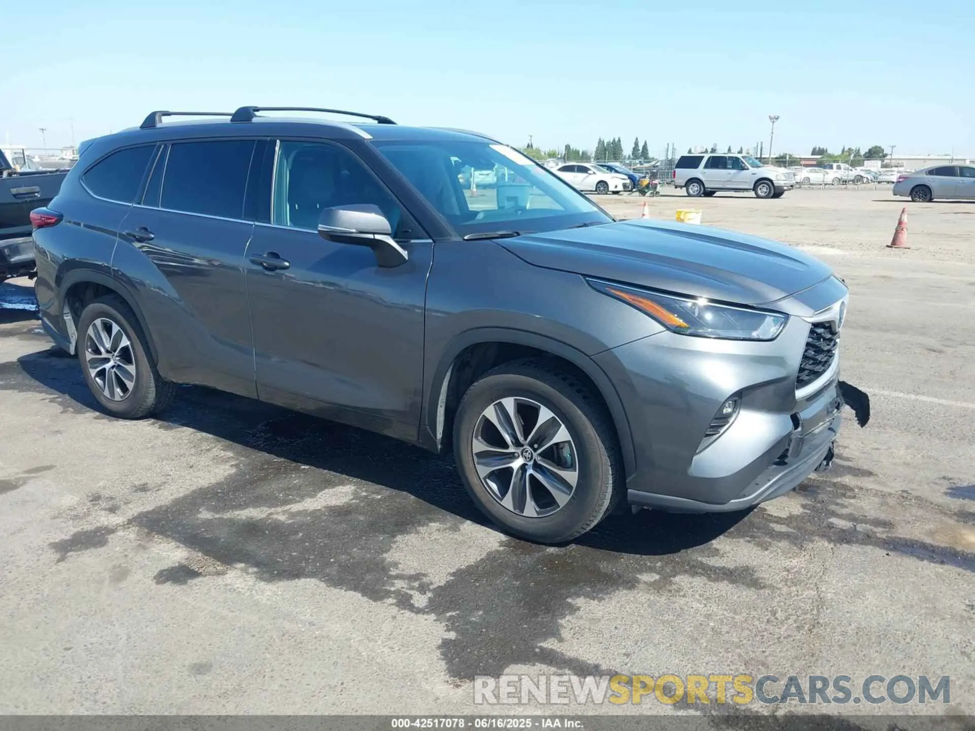 1 Photograph of a damaged car 5TDGARAH1NS516618 TOYOTA HIGHLANDER 2022