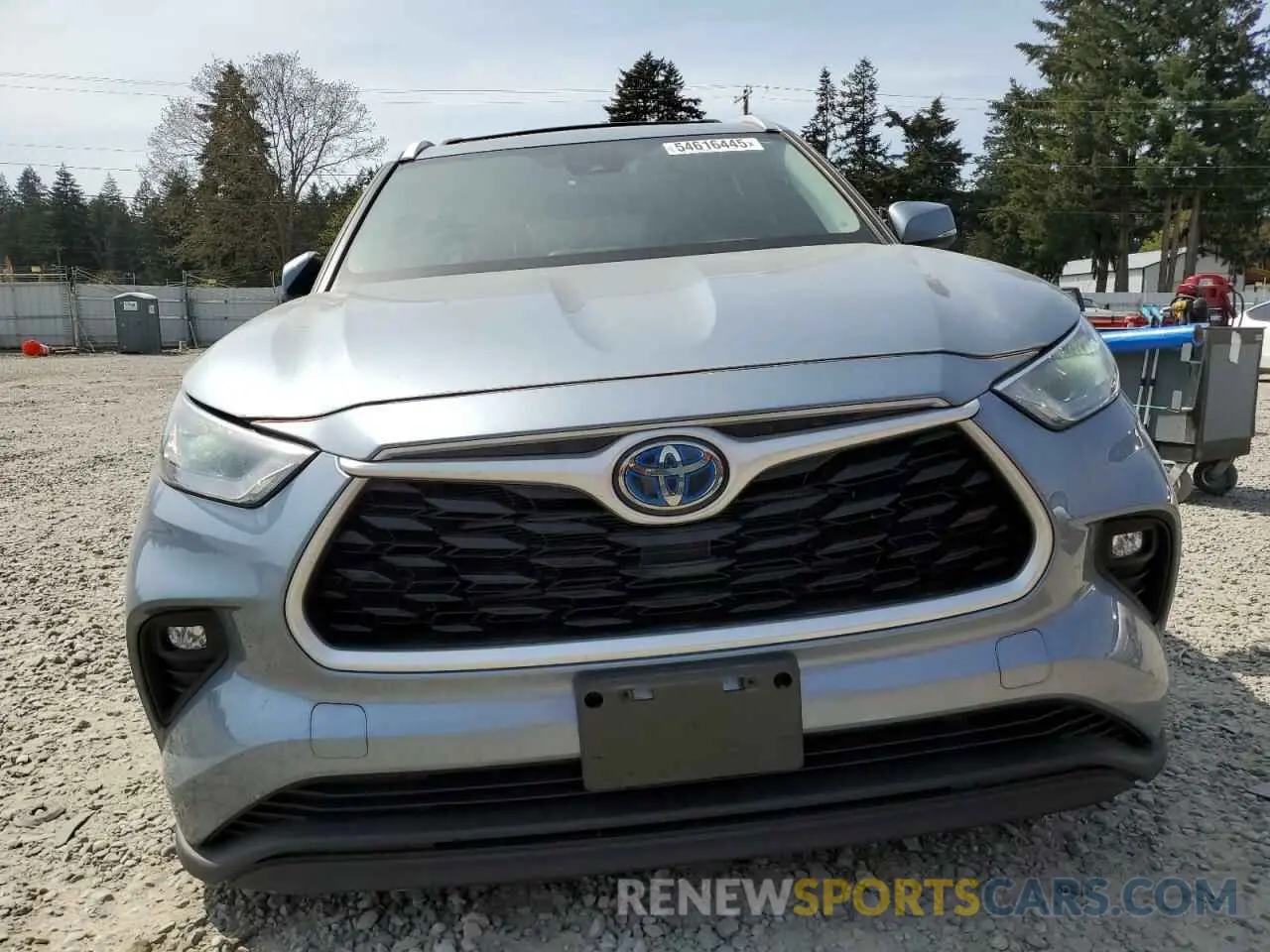 5 Photograph of a damaged car 5TDGBRCH2NS093333 TOYOTA HIGHLANDER 2022