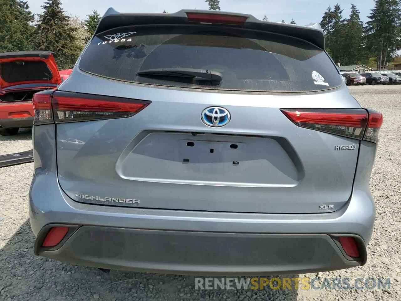 6 Photograph of a damaged car 5TDGBRCH2NS093333 TOYOTA HIGHLANDER 2022