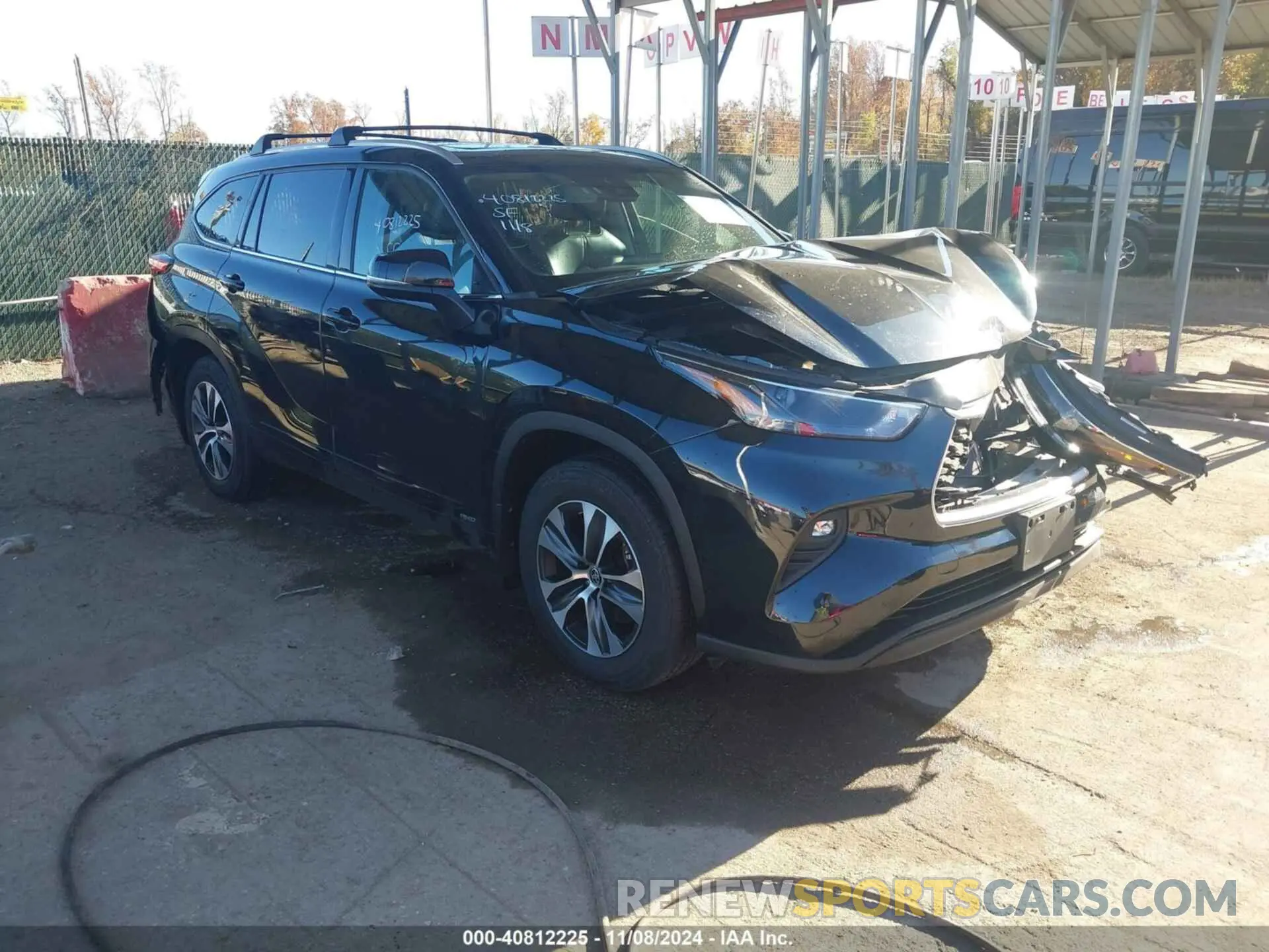 1 Photograph of a damaged car 5TDGBRCH2NS545538 TOYOTA HIGHLANDER 2022