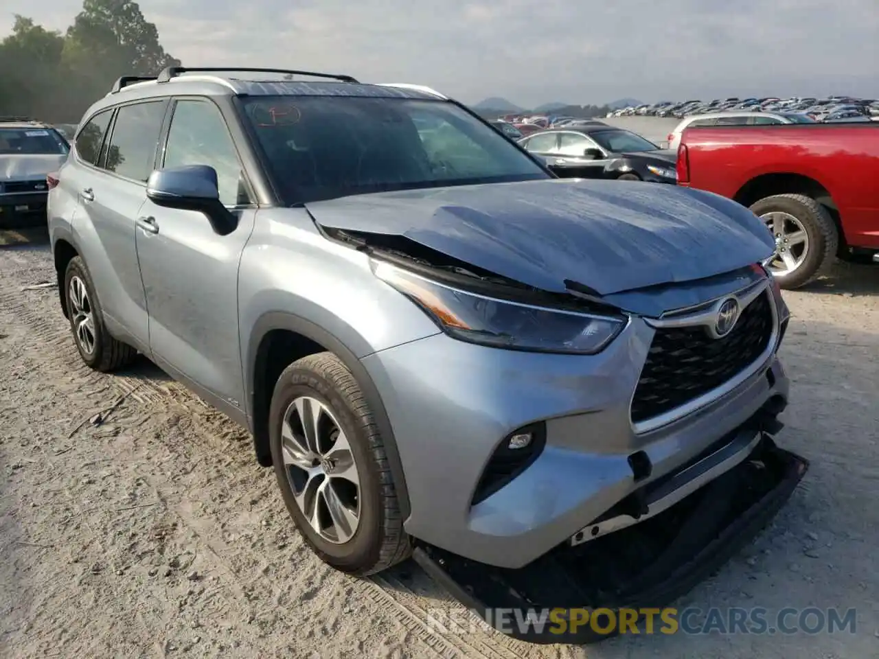 1 Photograph of a damaged car 5TDGBRCH6NS071710 TOYOTA HIGHLANDER 2022