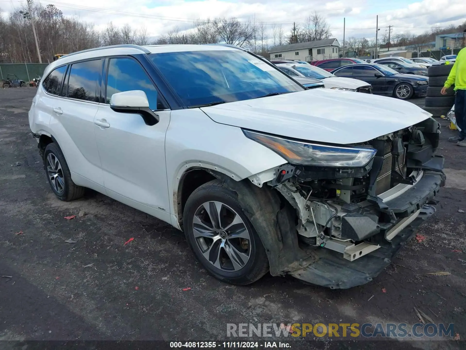 1 Photograph of a damaged car 5TDGBRCHXNS548719 TOYOTA HIGHLANDER 2022