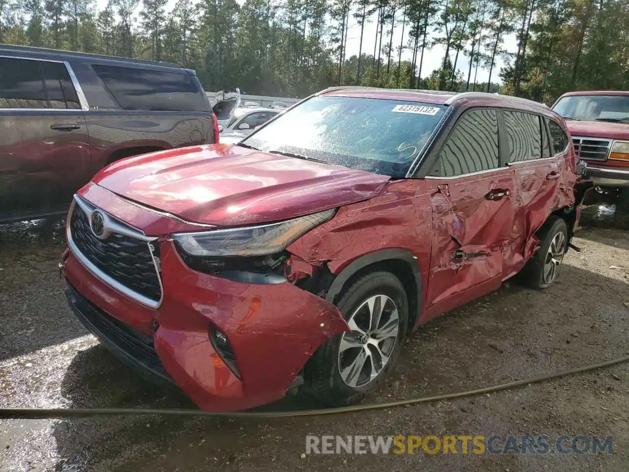 9 Photograph of a damaged car 5TDGZRAH0NS549117 TOYOTA HIGHLANDER 2022