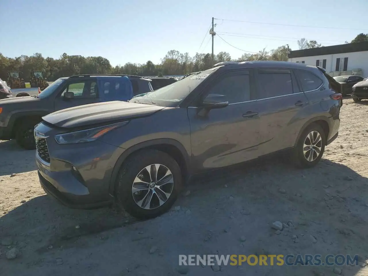 1 Photograph of a damaged car 5TDGZRAH1NS540927 TOYOTA HIGHLANDER 2022