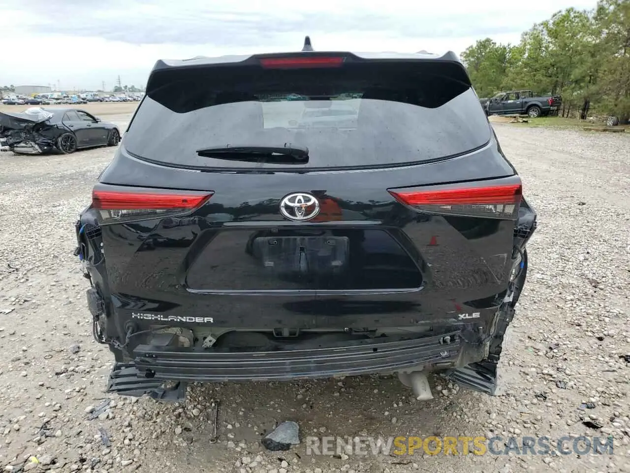 6 Photograph of a damaged car 5TDGZRAH1NS553600 TOYOTA HIGHLANDER 2022