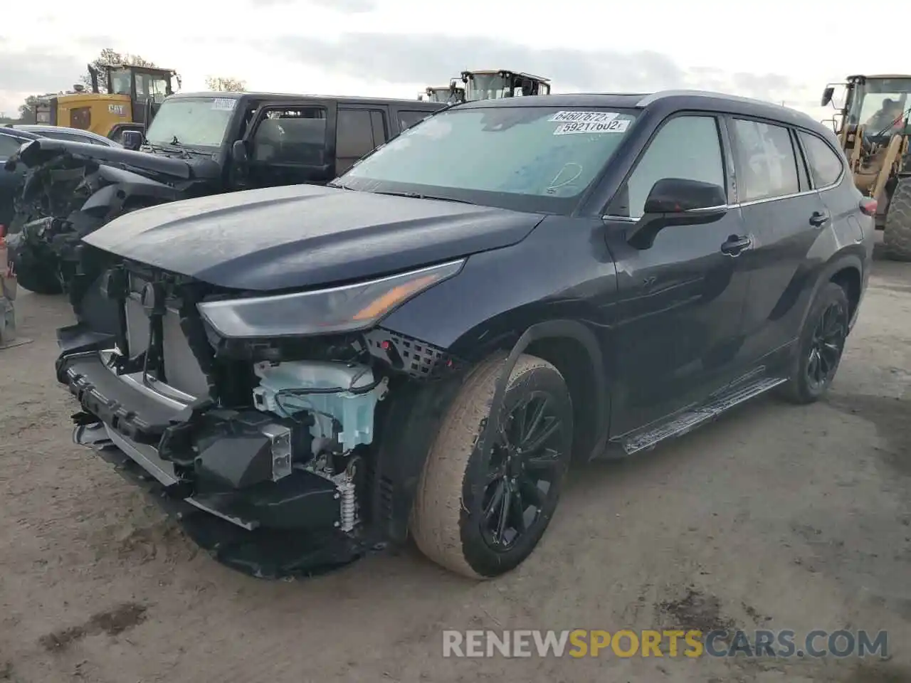 2 Photograph of a damaged car 5TDGZRAH2NS120531 TOYOTA HIGHLANDER 2022