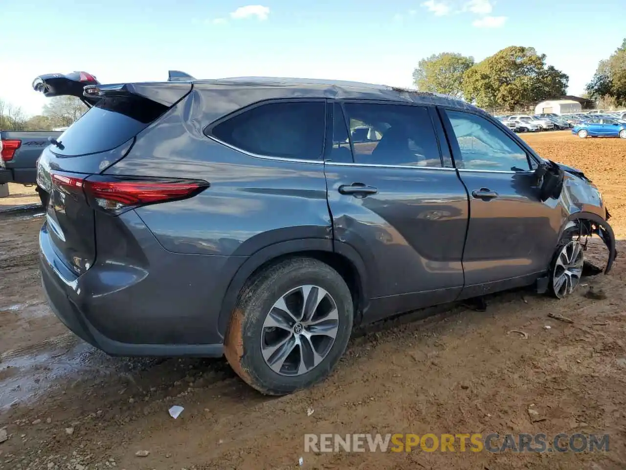 3 Photograph of a damaged car 5TDGZRAH2NS140715 TOYOTA HIGHLANDER 2022