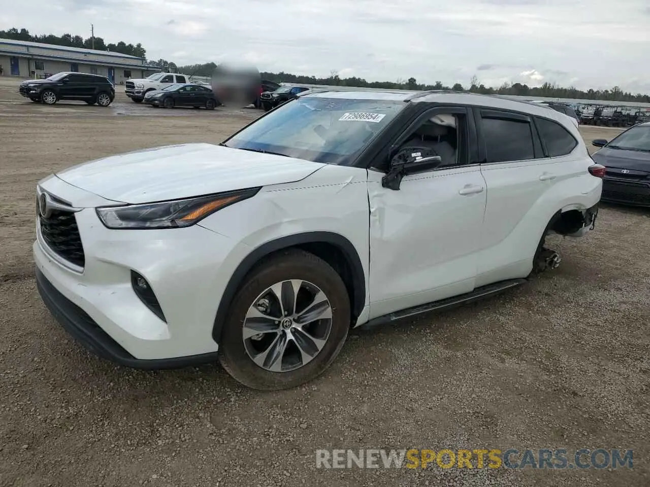 1 Photograph of a damaged car 5TDGZRAH2NS559843 TOYOTA HIGHLANDER 2022