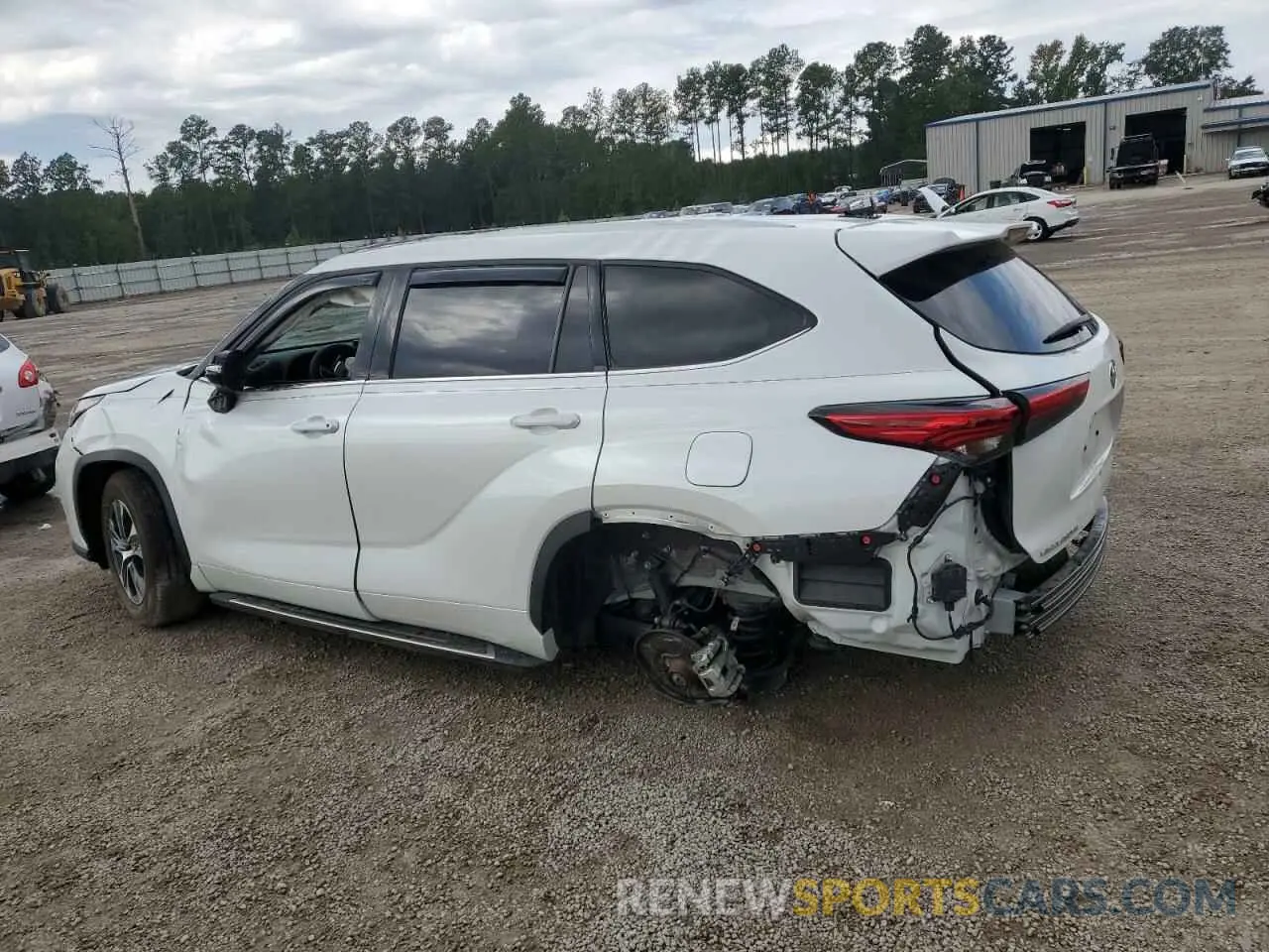2 Photograph of a damaged car 5TDGZRAH2NS559843 TOYOTA HIGHLANDER 2022