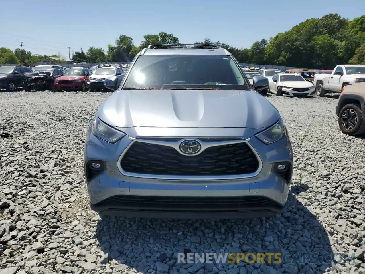 5 Photograph of a damaged car 5TDGZRAH3NS113023 TOYOTA HIGHLANDER 2022