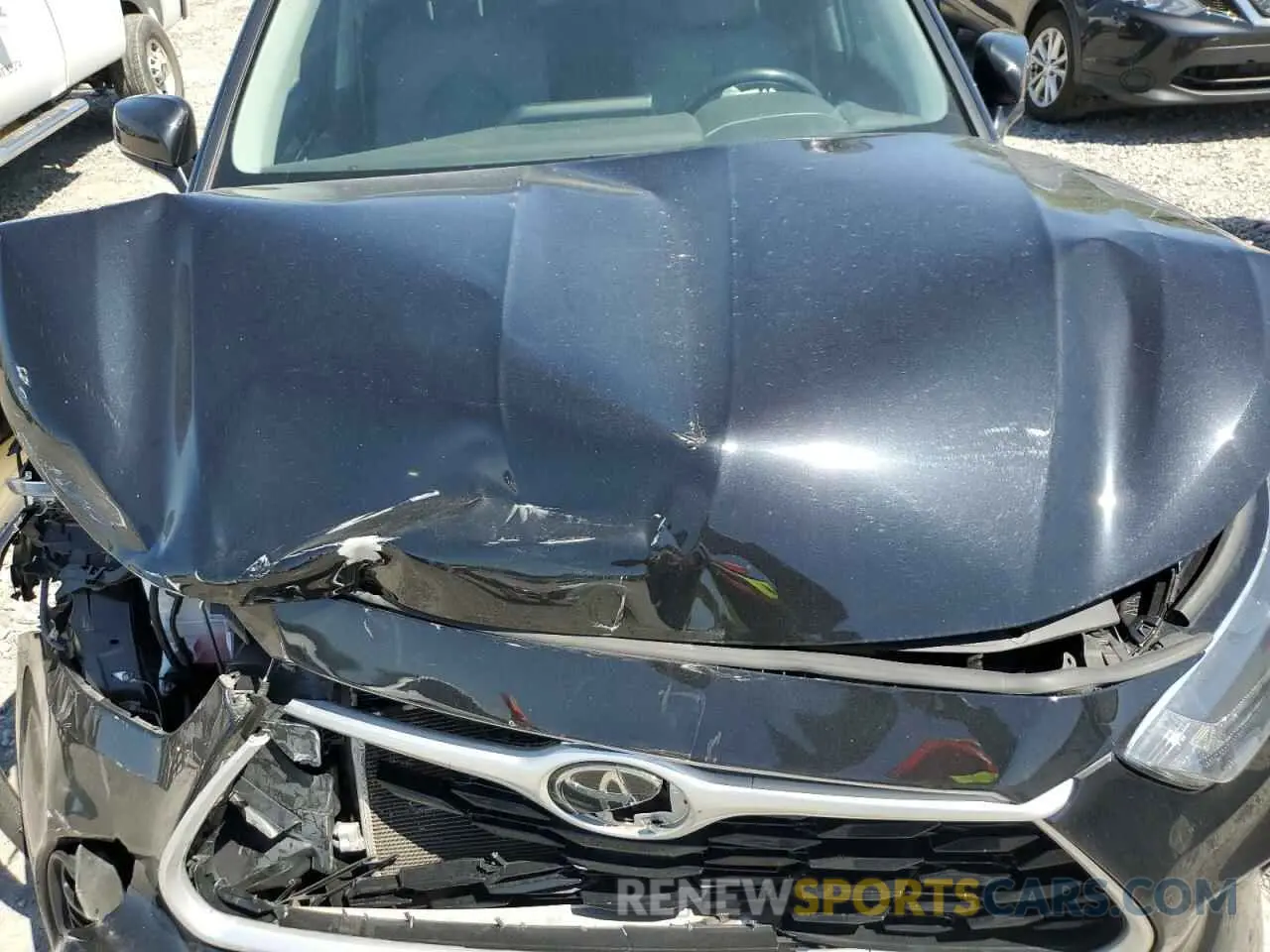 14 Photograph of a damaged car 5TDGZRAH4NS539528 TOYOTA HIGHLANDER 2022