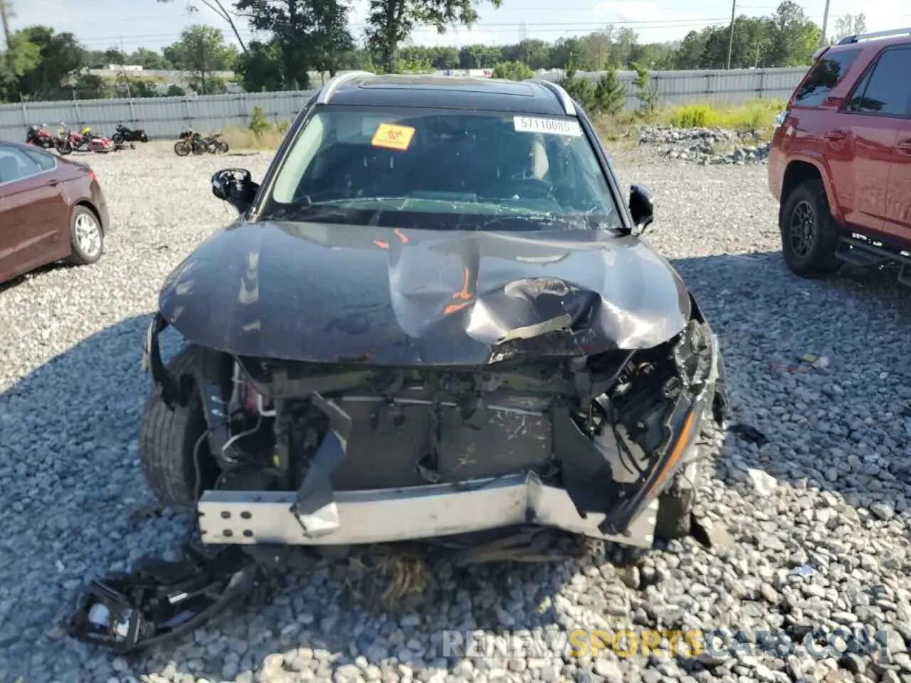 5 Photograph of a damaged car 5TDGZRAH6NS132648 TOYOTA HIGHLANDER 2022
