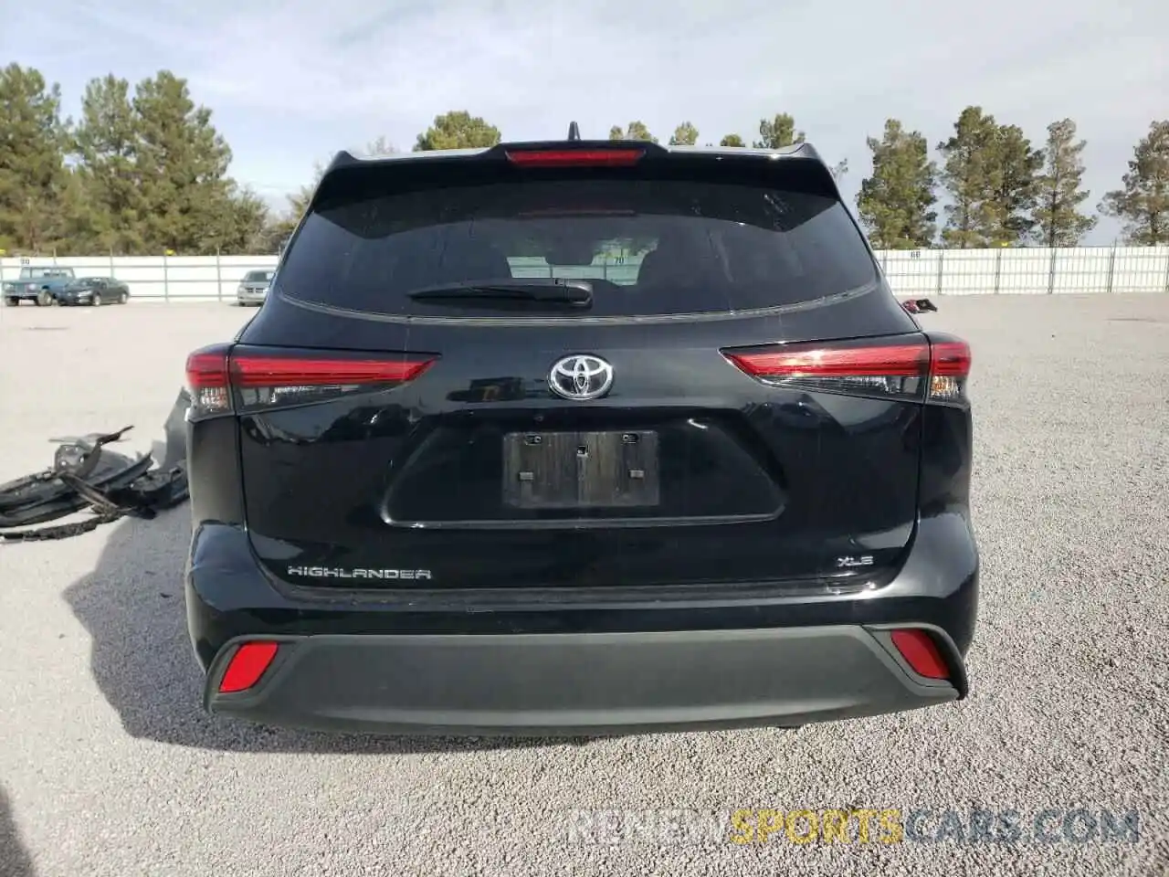 6 Photograph of a damaged car 5TDGZRAH6NS551955 TOYOTA HIGHLANDER 2022