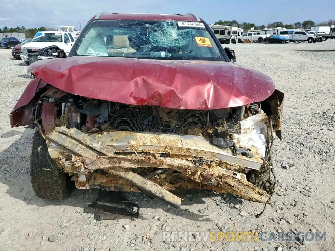 5 Photograph of a damaged car 5TDGZRAH6NS553429 TOYOTA HIGHLANDER 2022