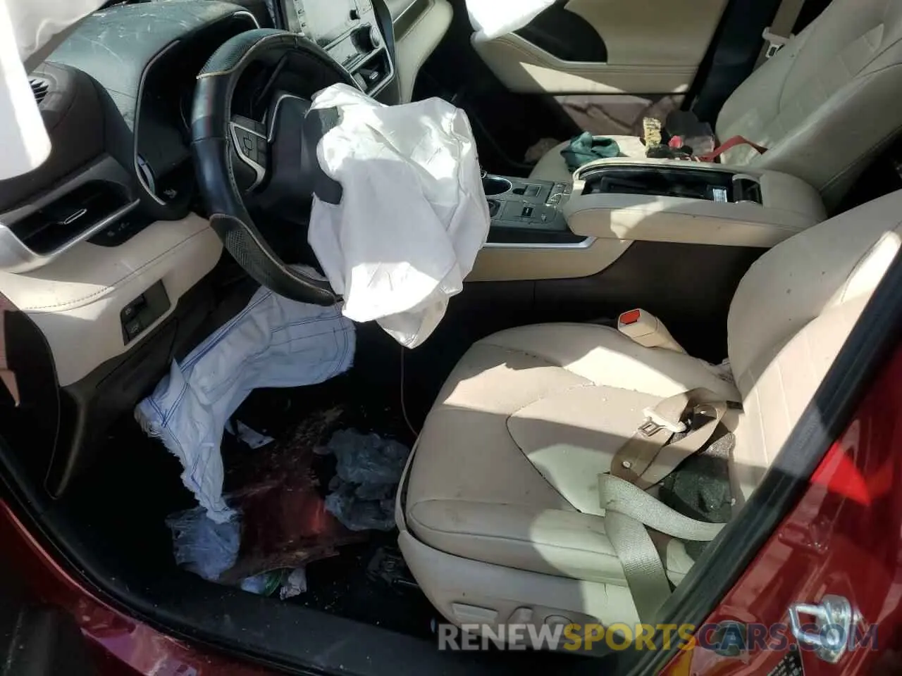 7 Photograph of a damaged car 5TDGZRAH6NS553429 TOYOTA HIGHLANDER 2022