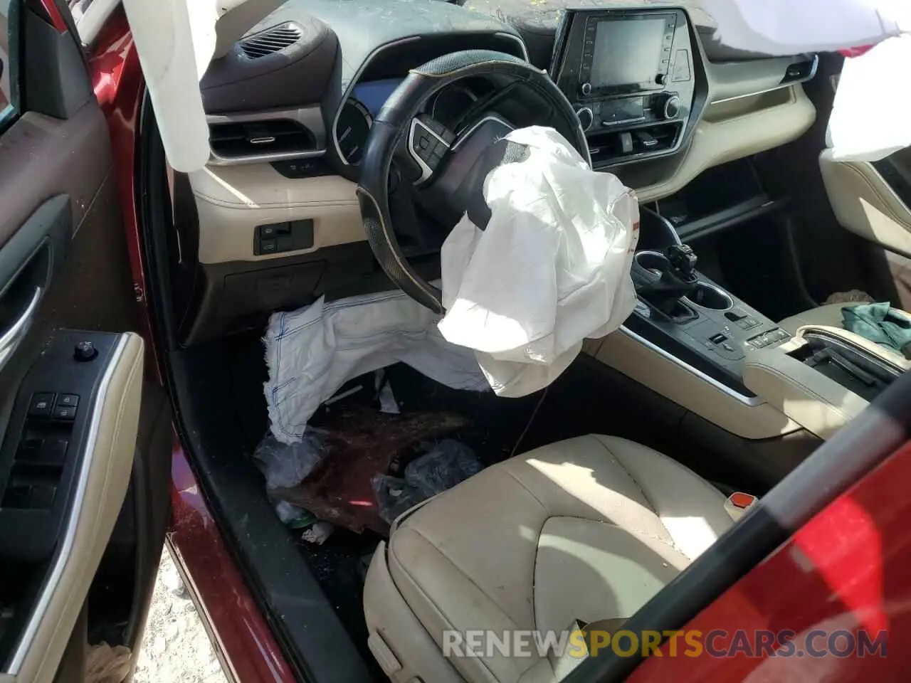 8 Photograph of a damaged car 5TDGZRAH6NS553429 TOYOTA HIGHLANDER 2022