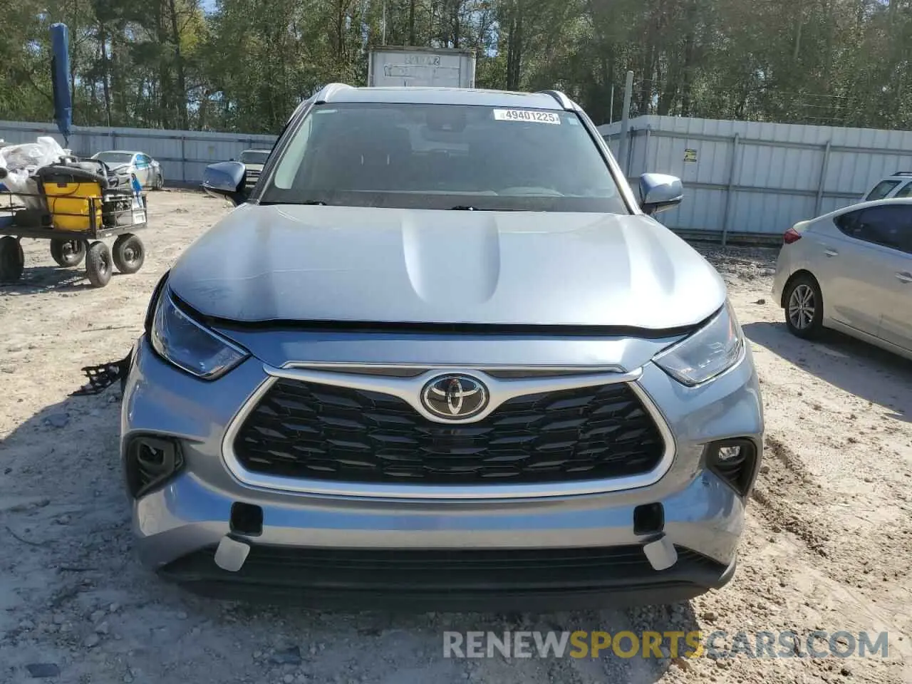 5 Photograph of a damaged car 5TDGZRAH8NS128309 TOYOTA HIGHLANDER 2022