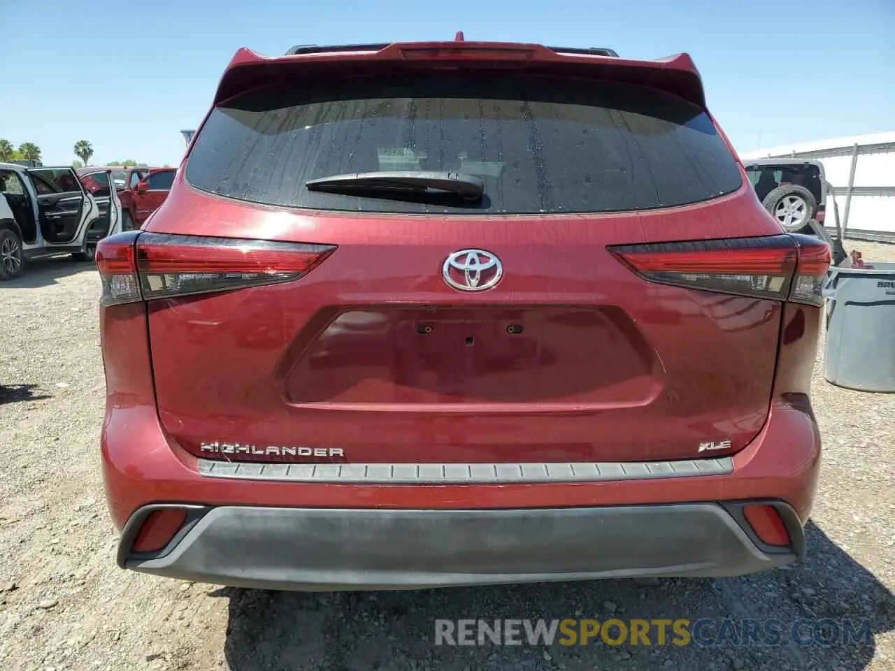 6 Photograph of a damaged car 5TDGZRAHXNS099623 TOYOTA HIGHLANDER 2022