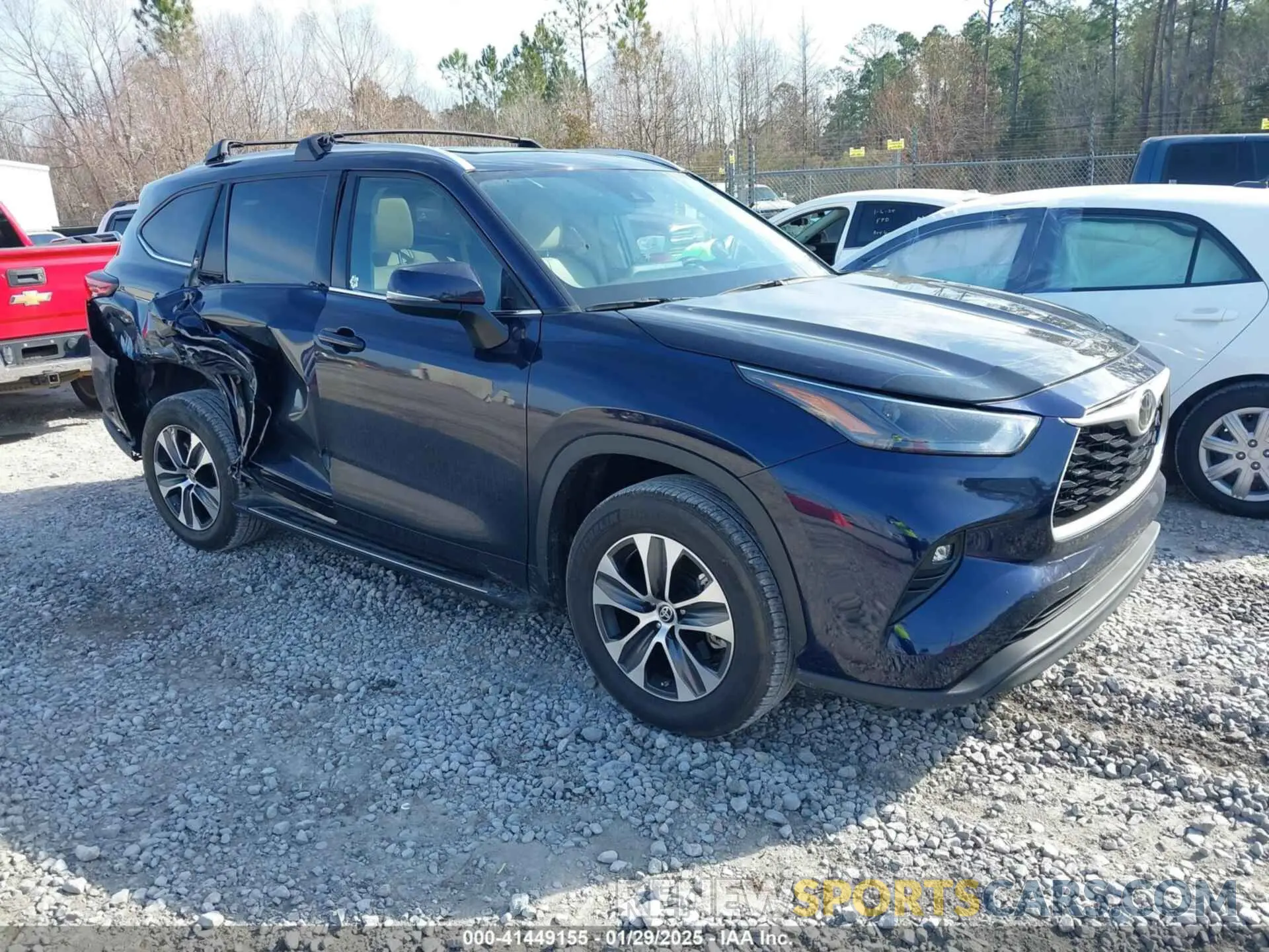 1 Photograph of a damaged car 5TDGZRAHXNS141885 TOYOTA HIGHLANDER 2022