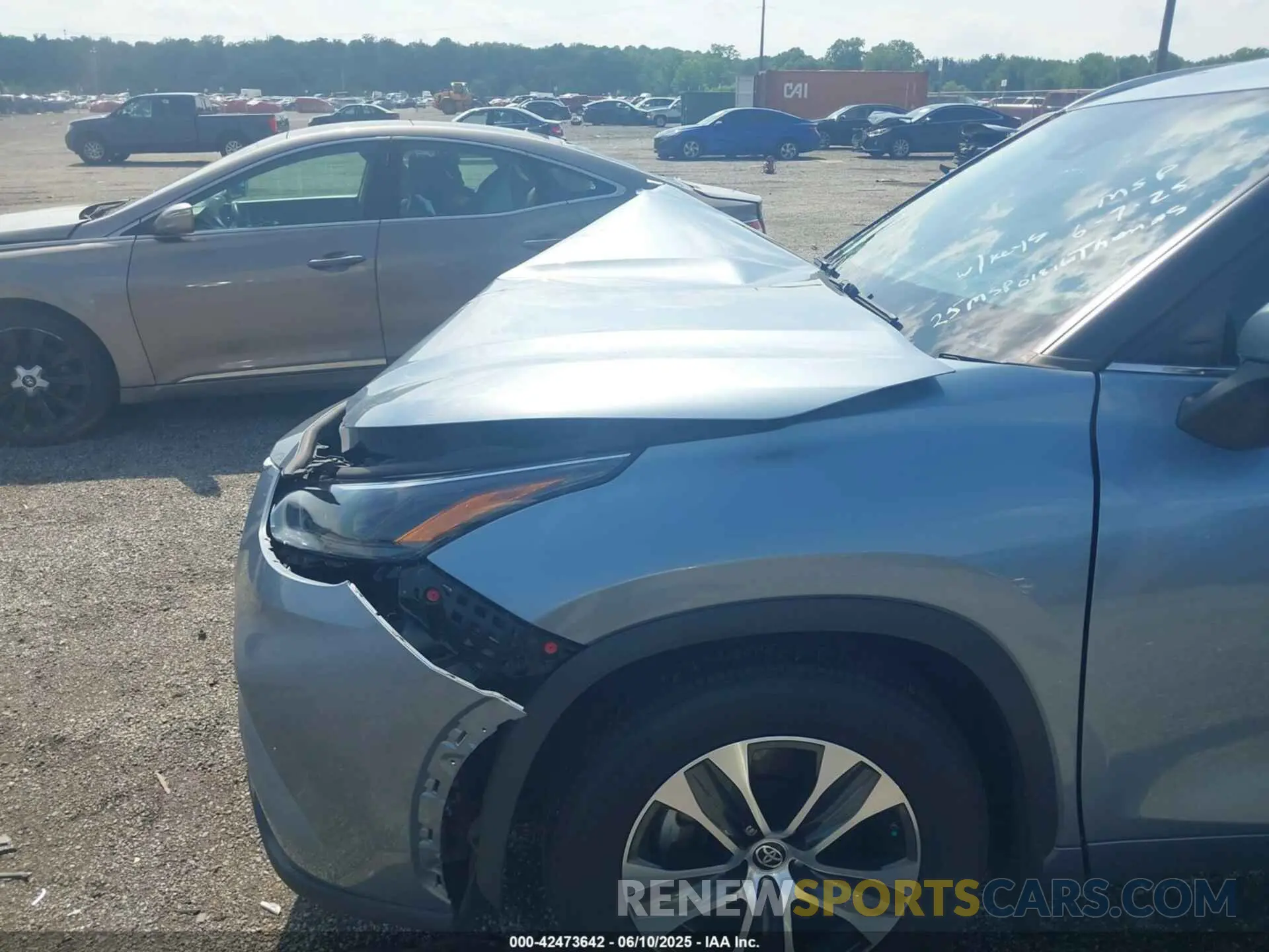 6 Photograph of a damaged car 5TDGZRBH0NS190351 TOYOTA HIGHLANDER 2022