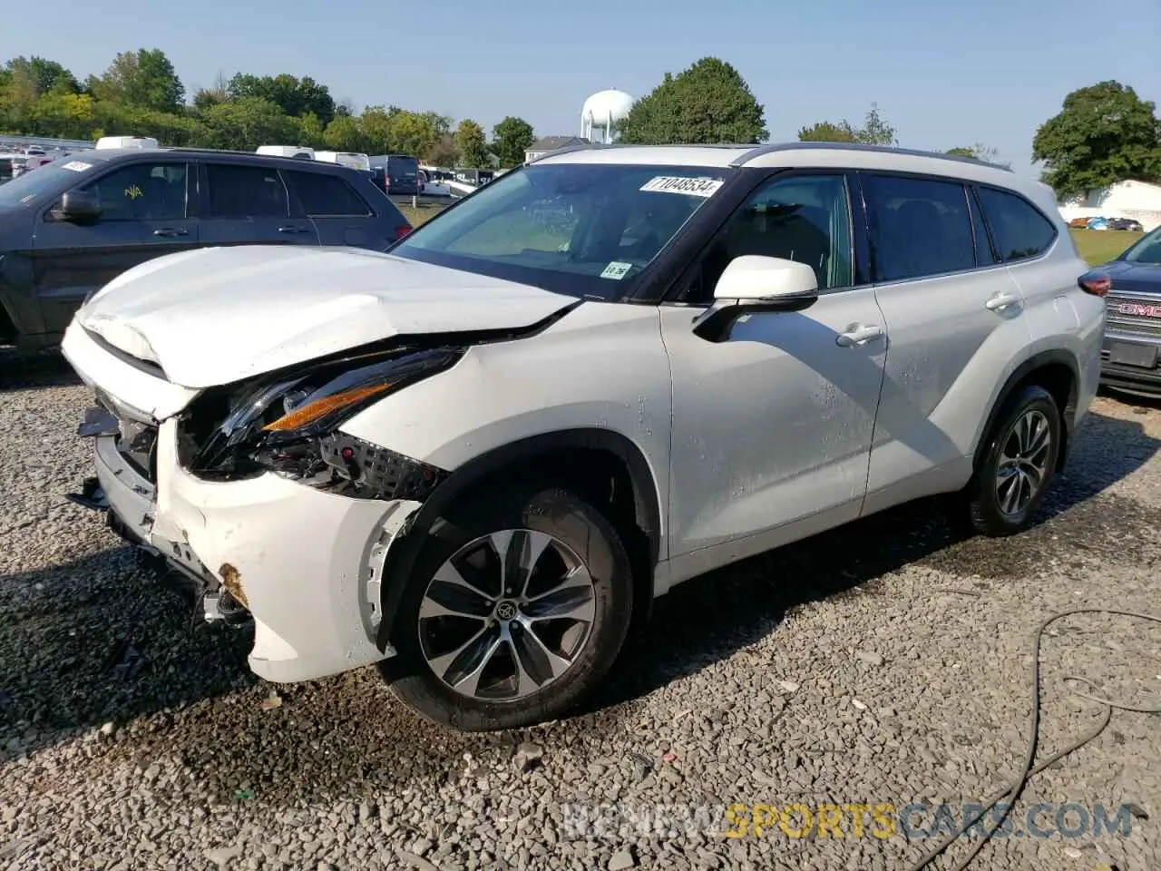 1 Photograph of a damaged car 5TDGZRBH1NS163062 TOYOTA HIGHLANDER 2022