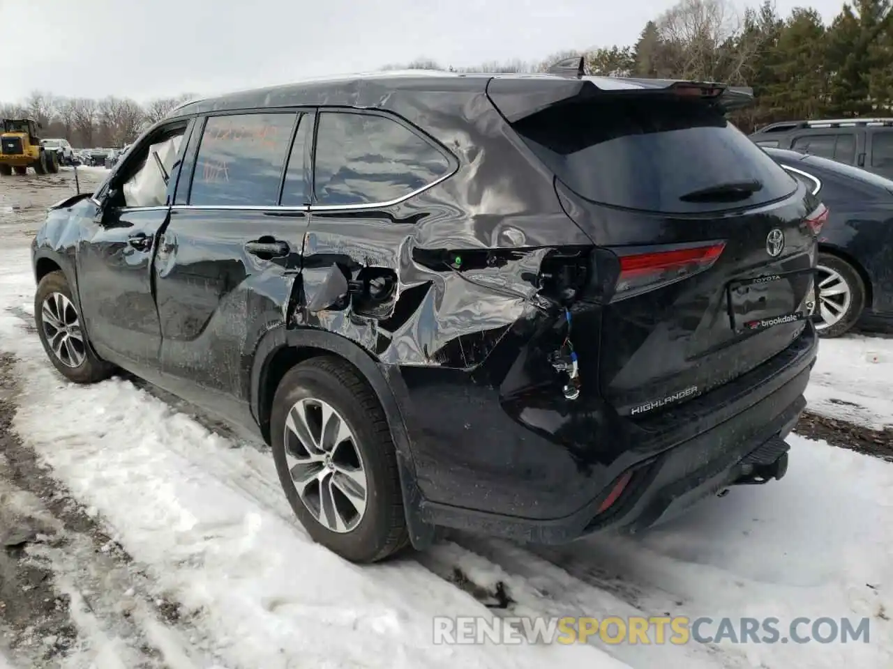 3 Photograph of a damaged car 5TDGZRBH1NS164194 TOYOTA HIGHLANDER 2022