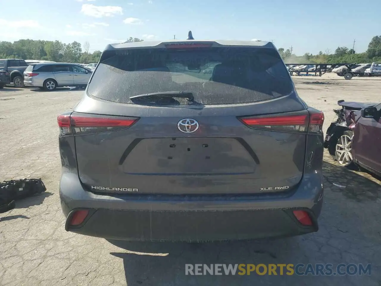 6 Photograph of a damaged car 5TDGZRBH1NS573599 TOYOTA HIGHLANDER 2022