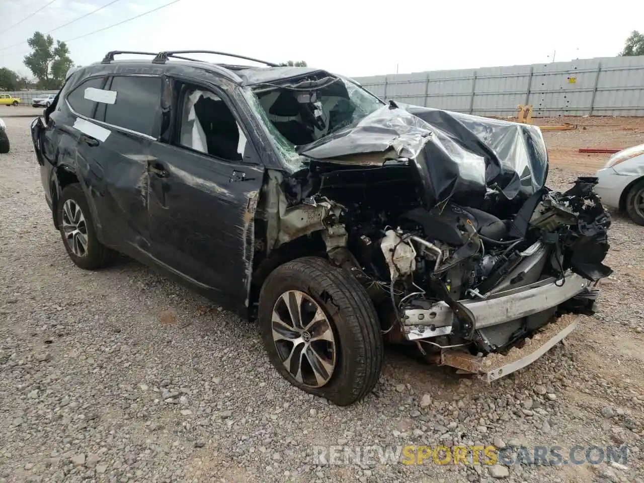 1 Photograph of a damaged car 5TDGZRBH2NS180713 TOYOTA HIGHLANDER 2022