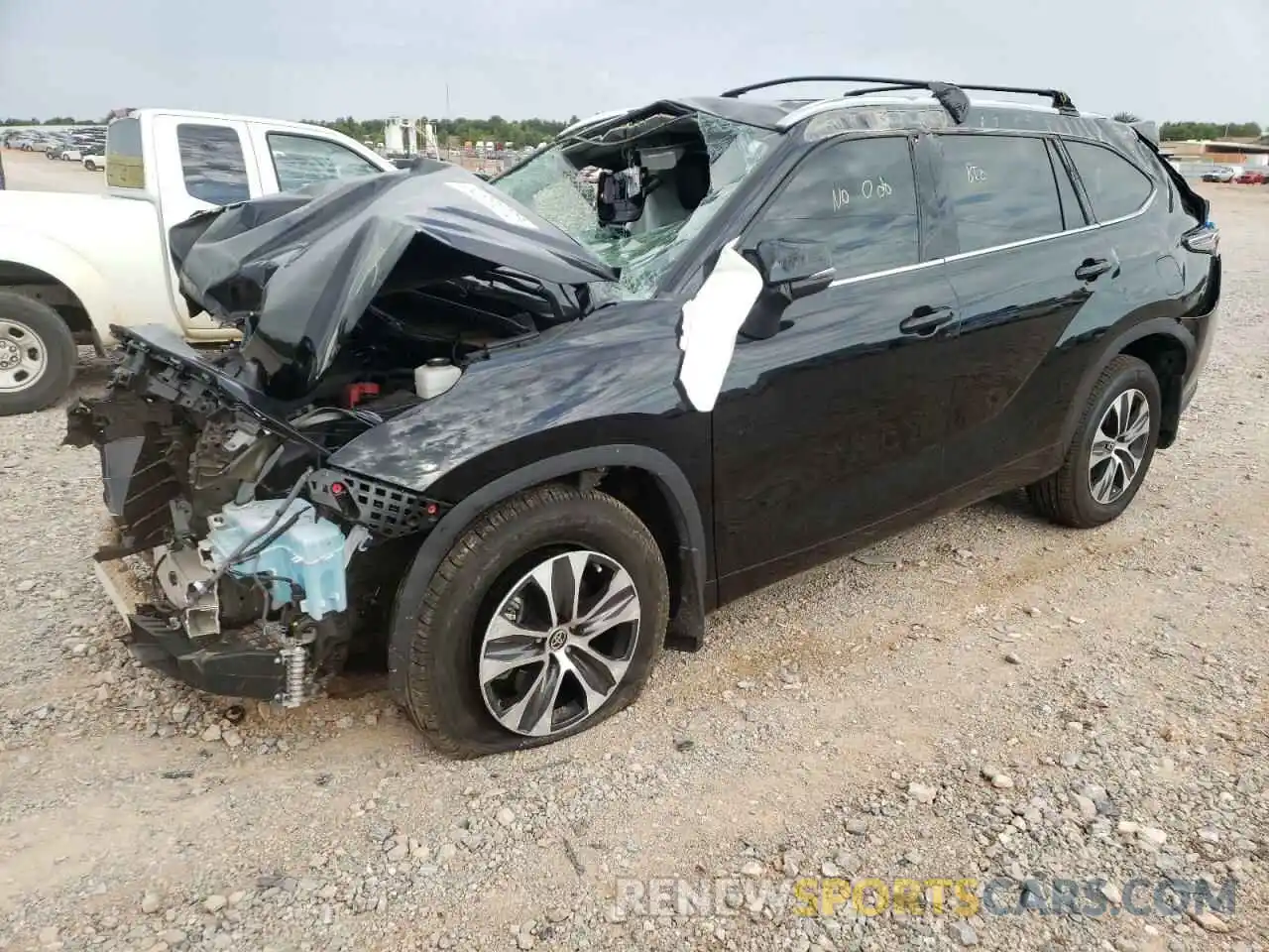 2 Photograph of a damaged car 5TDGZRBH2NS180713 TOYOTA HIGHLANDER 2022