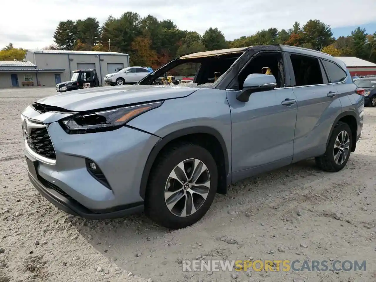 1 Photograph of a damaged car 5TDGZRBH2NS244586 TOYOTA HIGHLANDER 2022