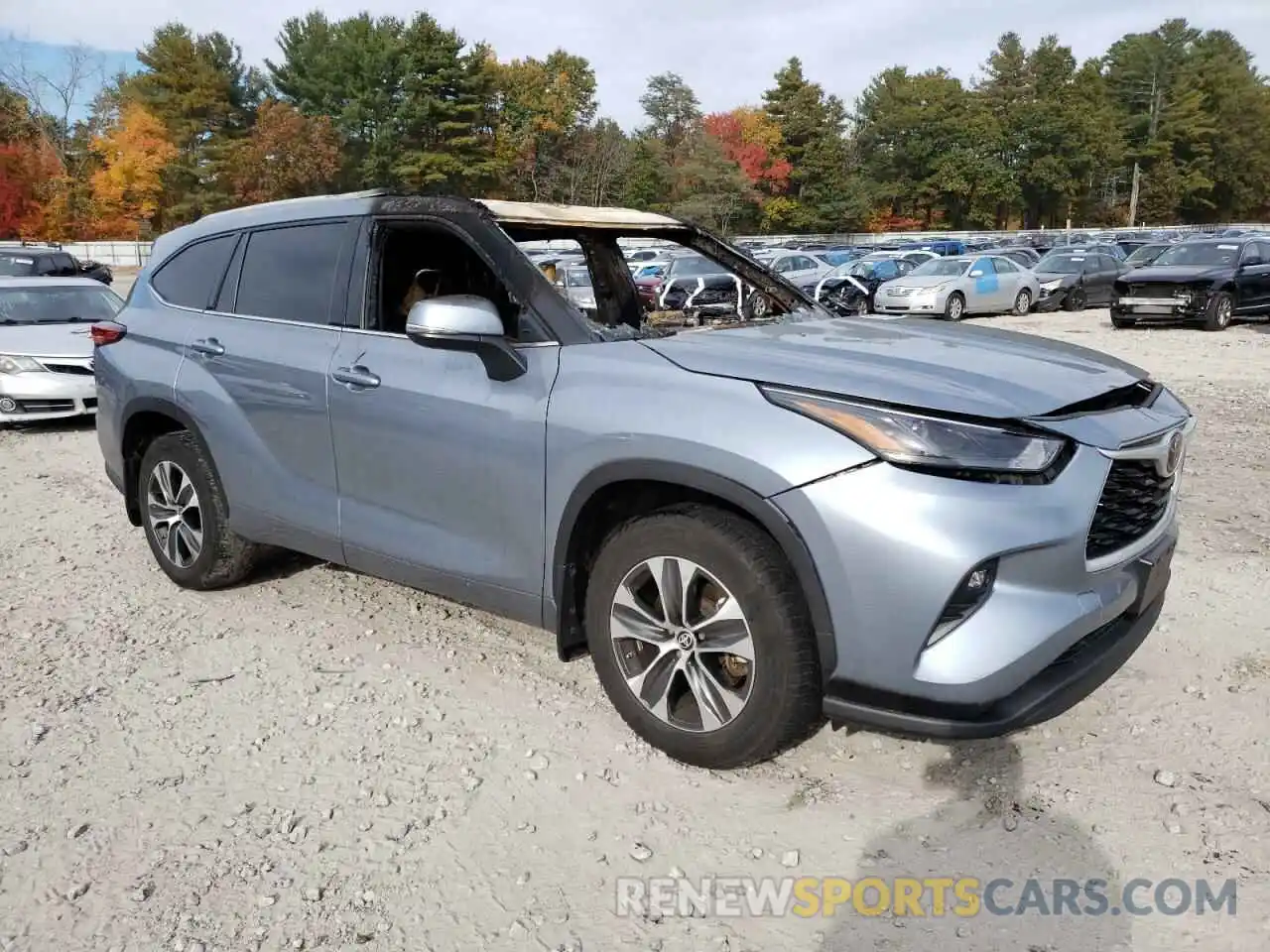 4 Photograph of a damaged car 5TDGZRBH2NS244586 TOYOTA HIGHLANDER 2022