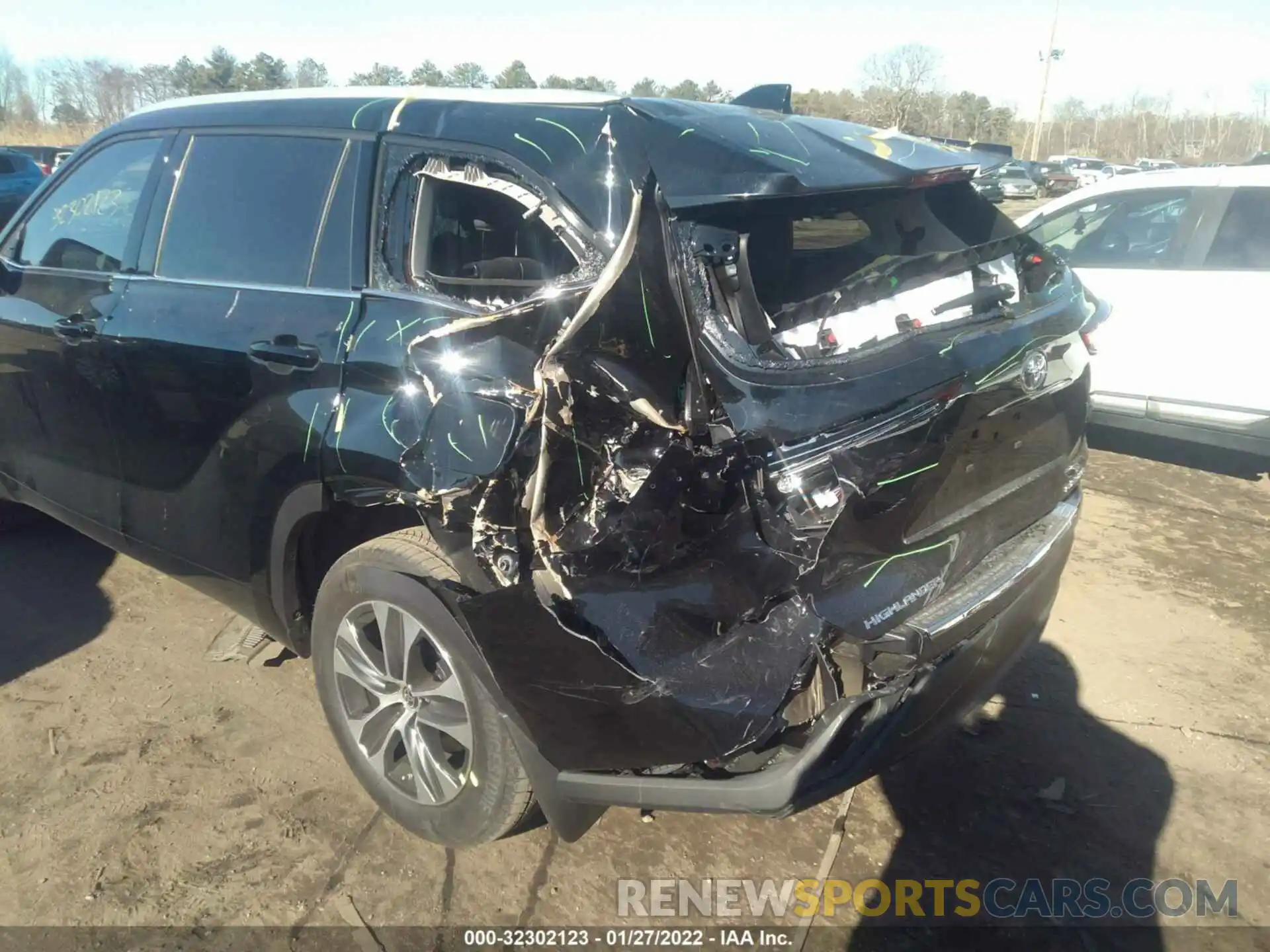 6 Photograph of a damaged car 5TDGZRBH2NS563499 TOYOTA HIGHLANDER 2022