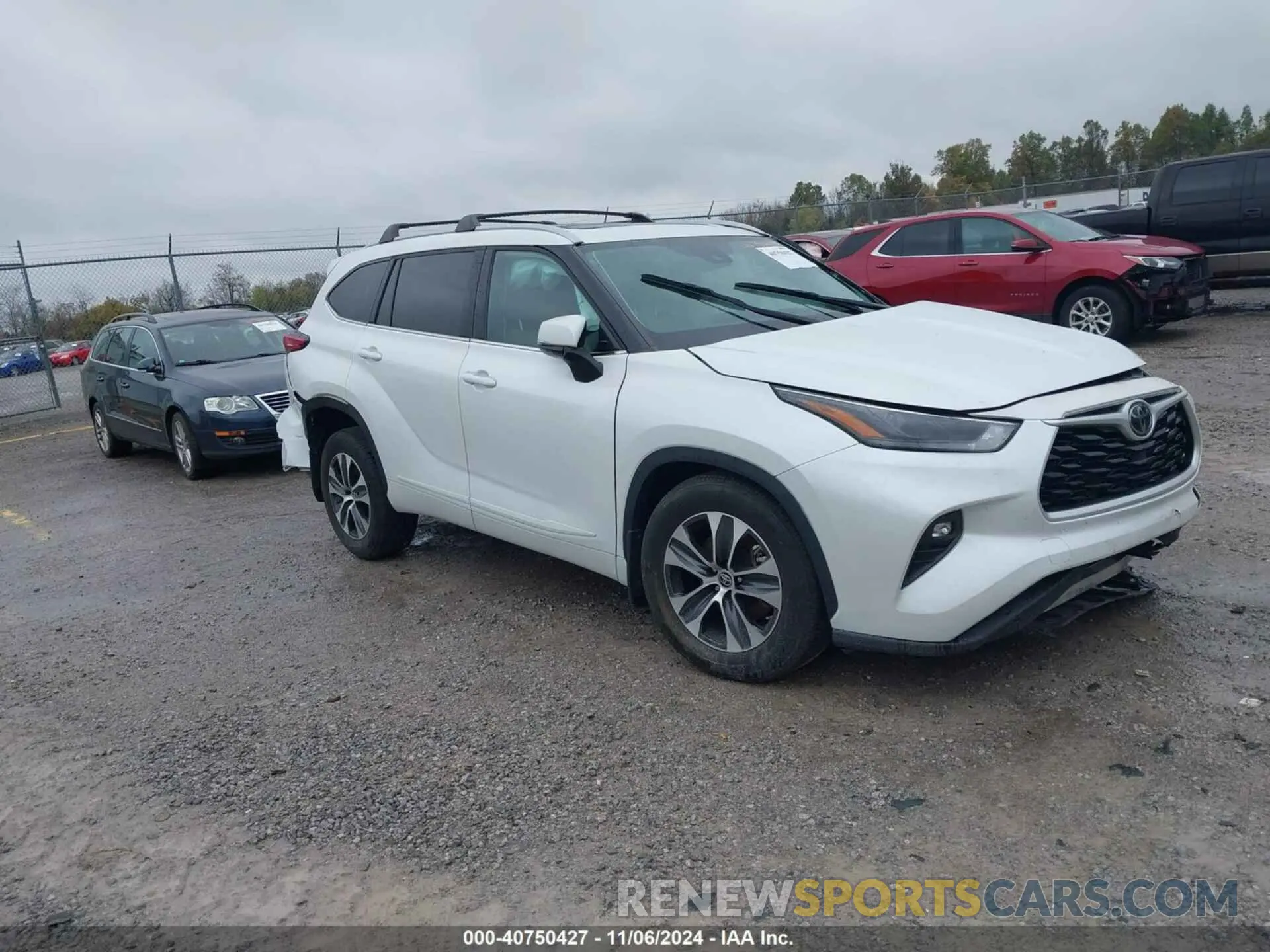 1 Photograph of a damaged car 5TDGZRBH2NS566371 TOYOTA HIGHLANDER 2022