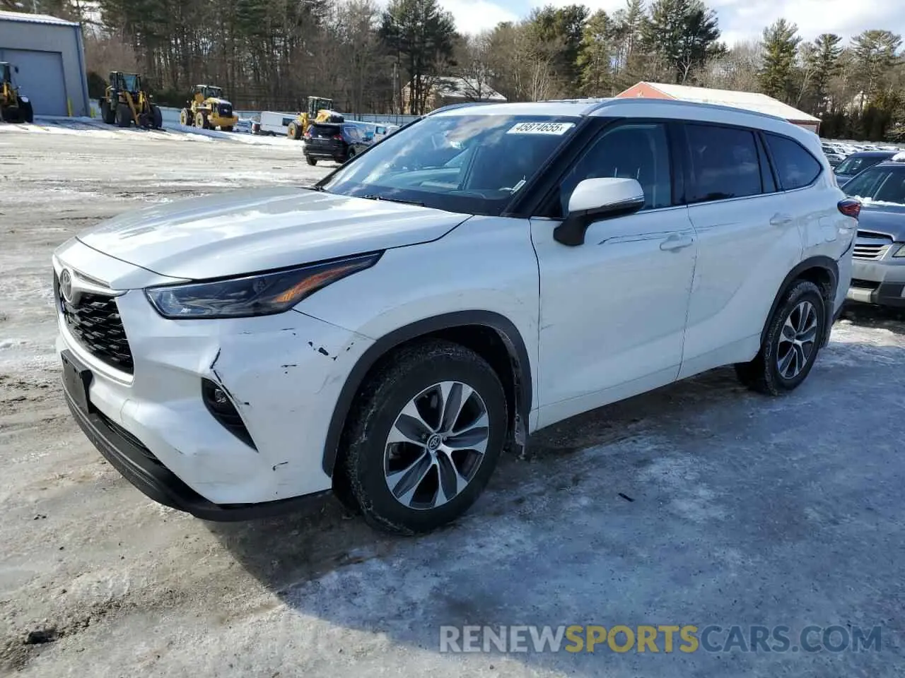 1 Photograph of a damaged car 5TDGZRBH2NS578701 TOYOTA HIGHLANDER 2022