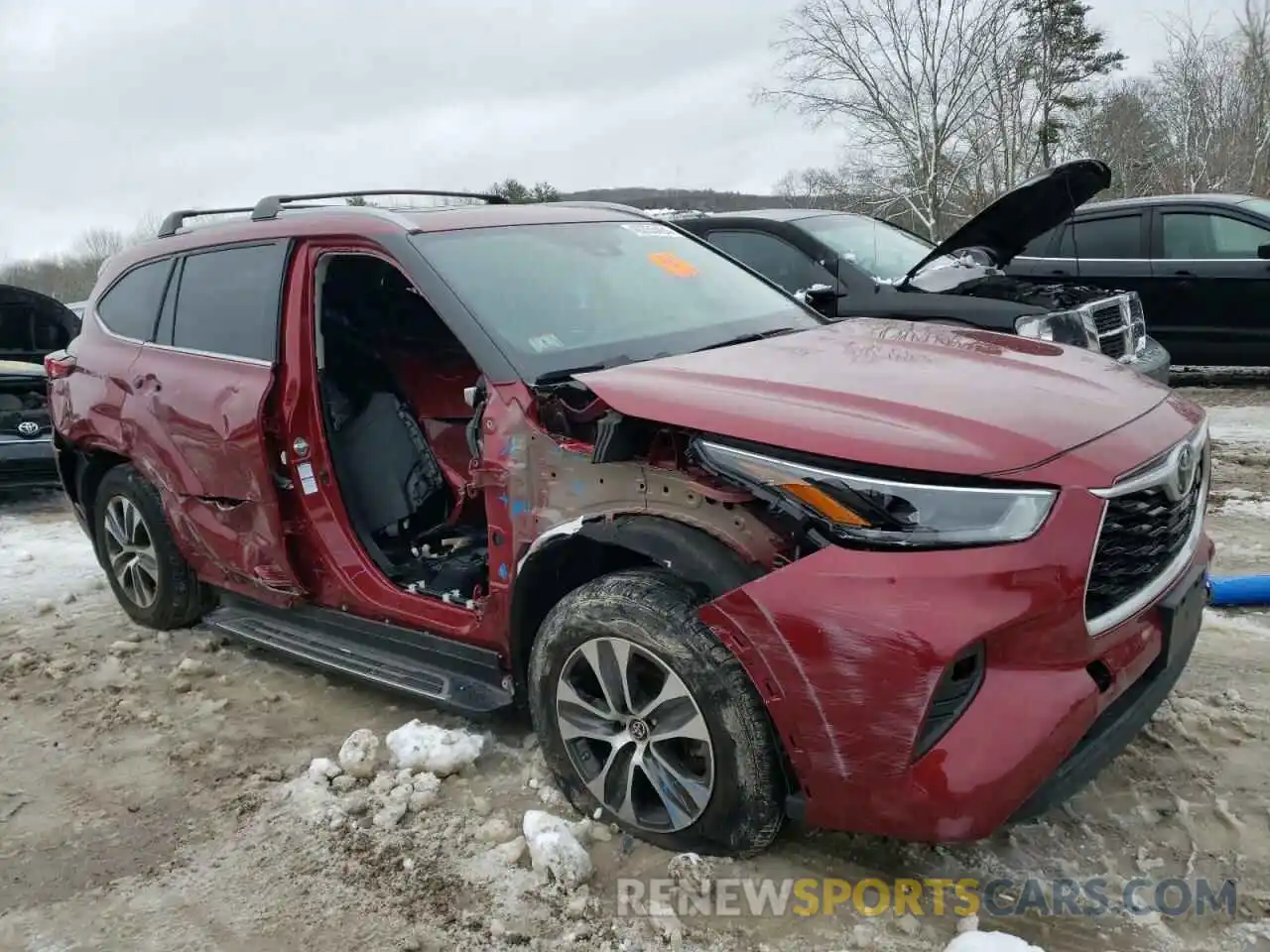 4 Photograph of a damaged car 5TDGZRBH3NS577363 TOYOTA HIGHLANDER 2022