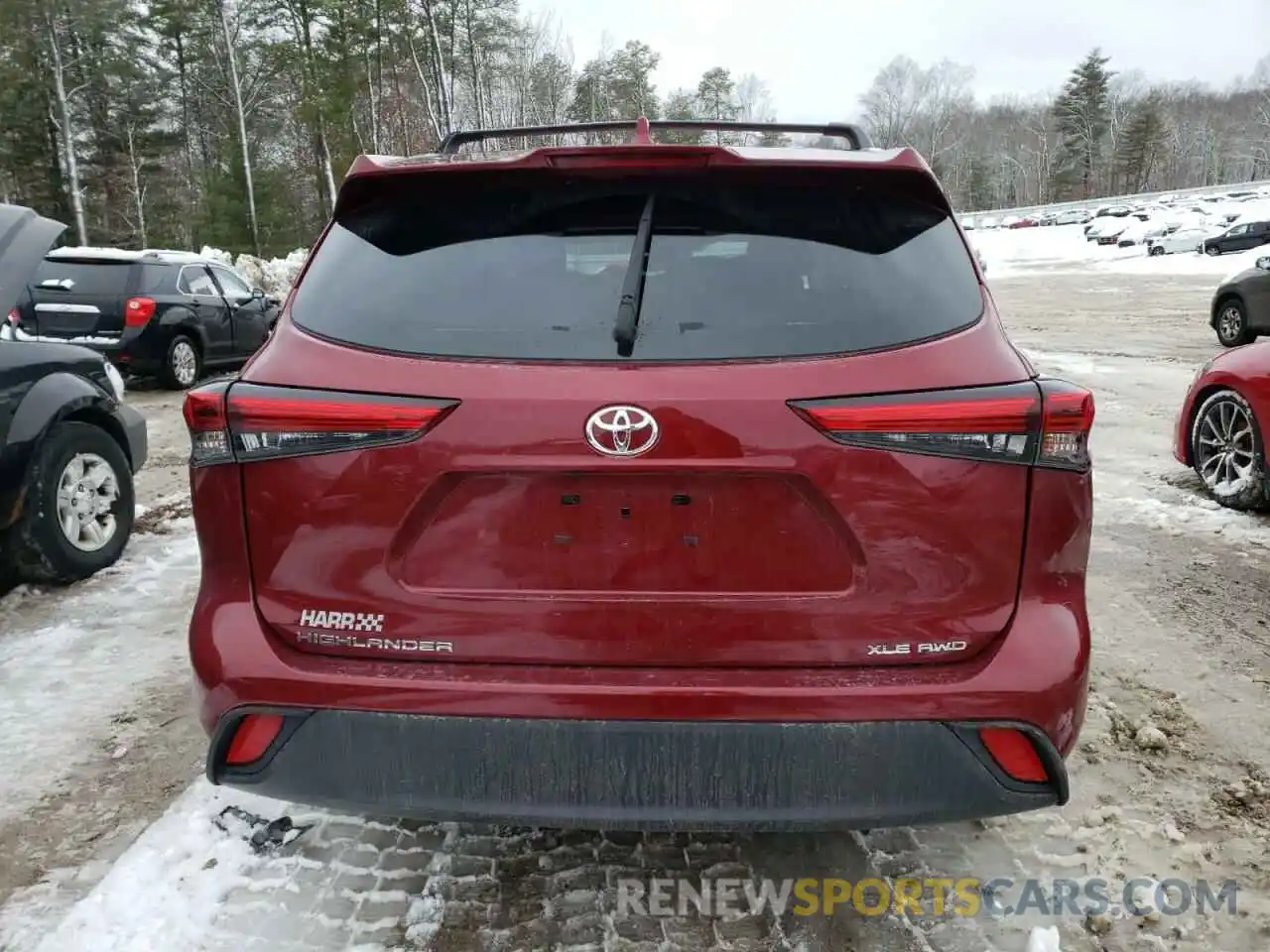 6 Photograph of a damaged car 5TDGZRBH3NS577363 TOYOTA HIGHLANDER 2022