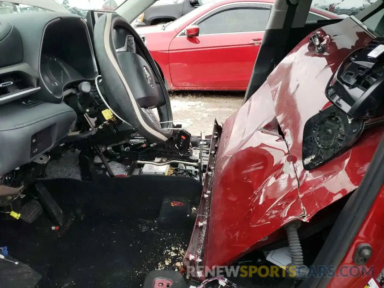 7 Photograph of a damaged car 5TDGZRBH3NS577363 TOYOTA HIGHLANDER 2022