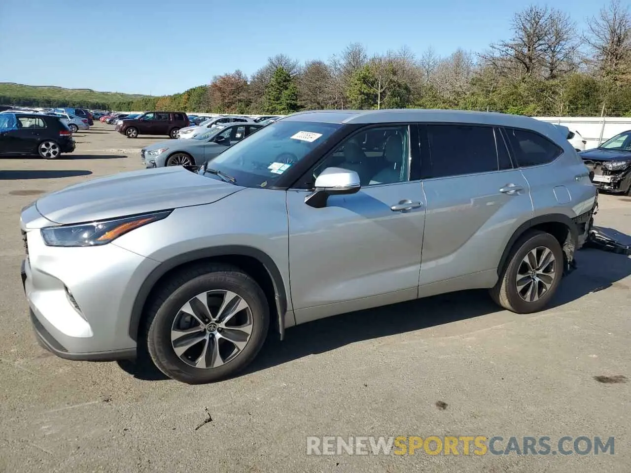1 Photograph of a damaged car 5TDGZRBH4NS179966 TOYOTA HIGHLANDER 2022