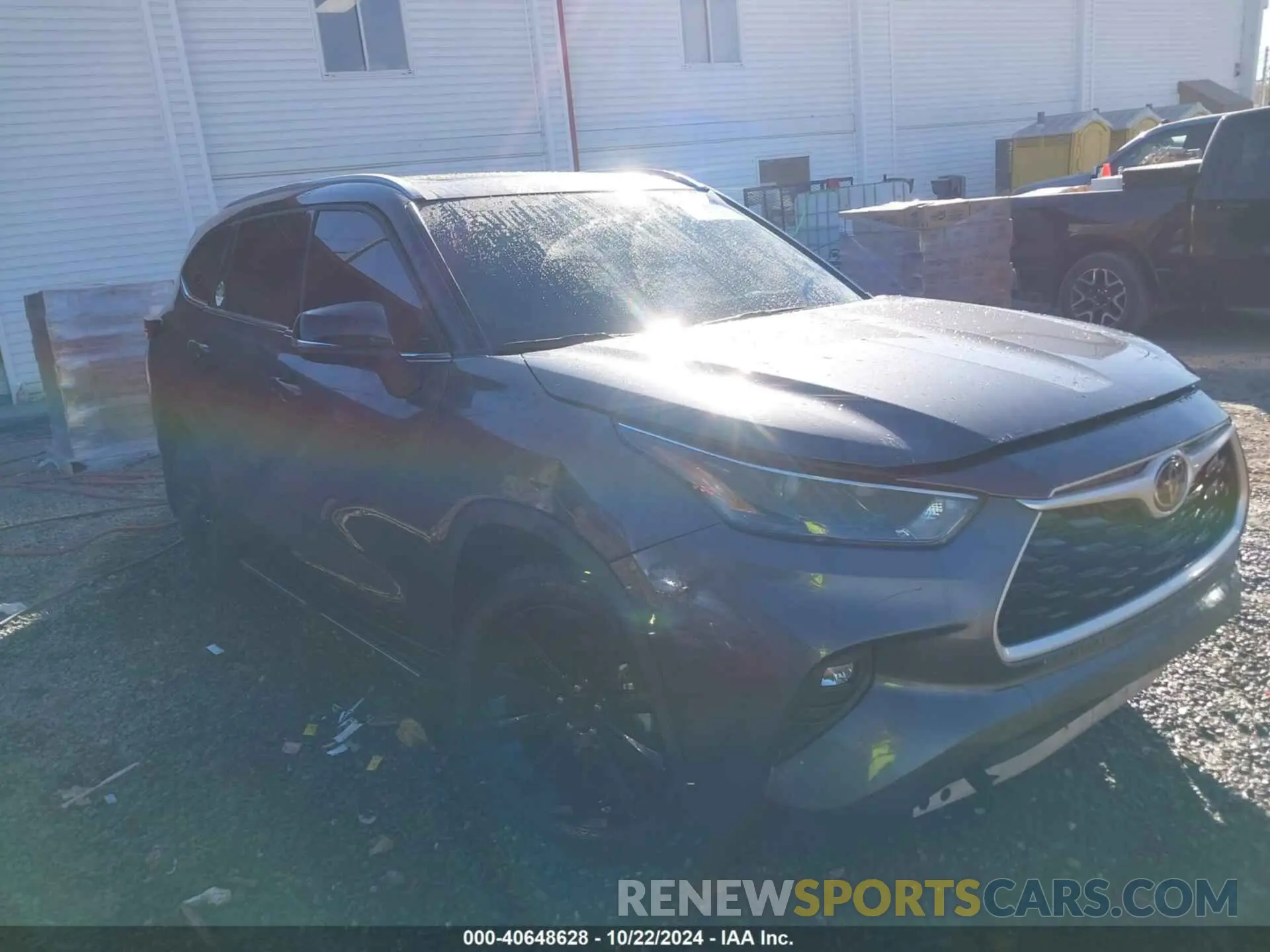 1 Photograph of a damaged car 5TDGZRBH4NS574584 TOYOTA HIGHLANDER 2022