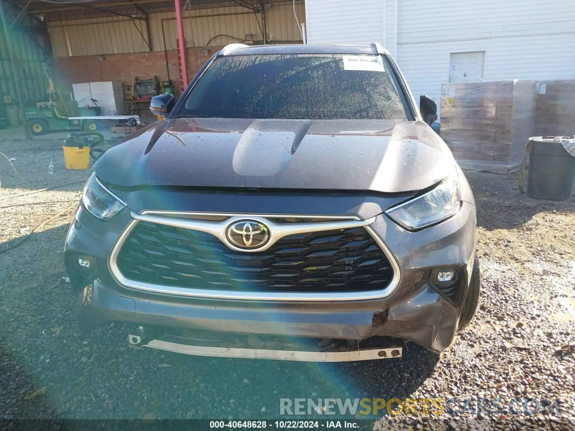 11 Photograph of a damaged car 5TDGZRBH4NS574584 TOYOTA HIGHLANDER 2022