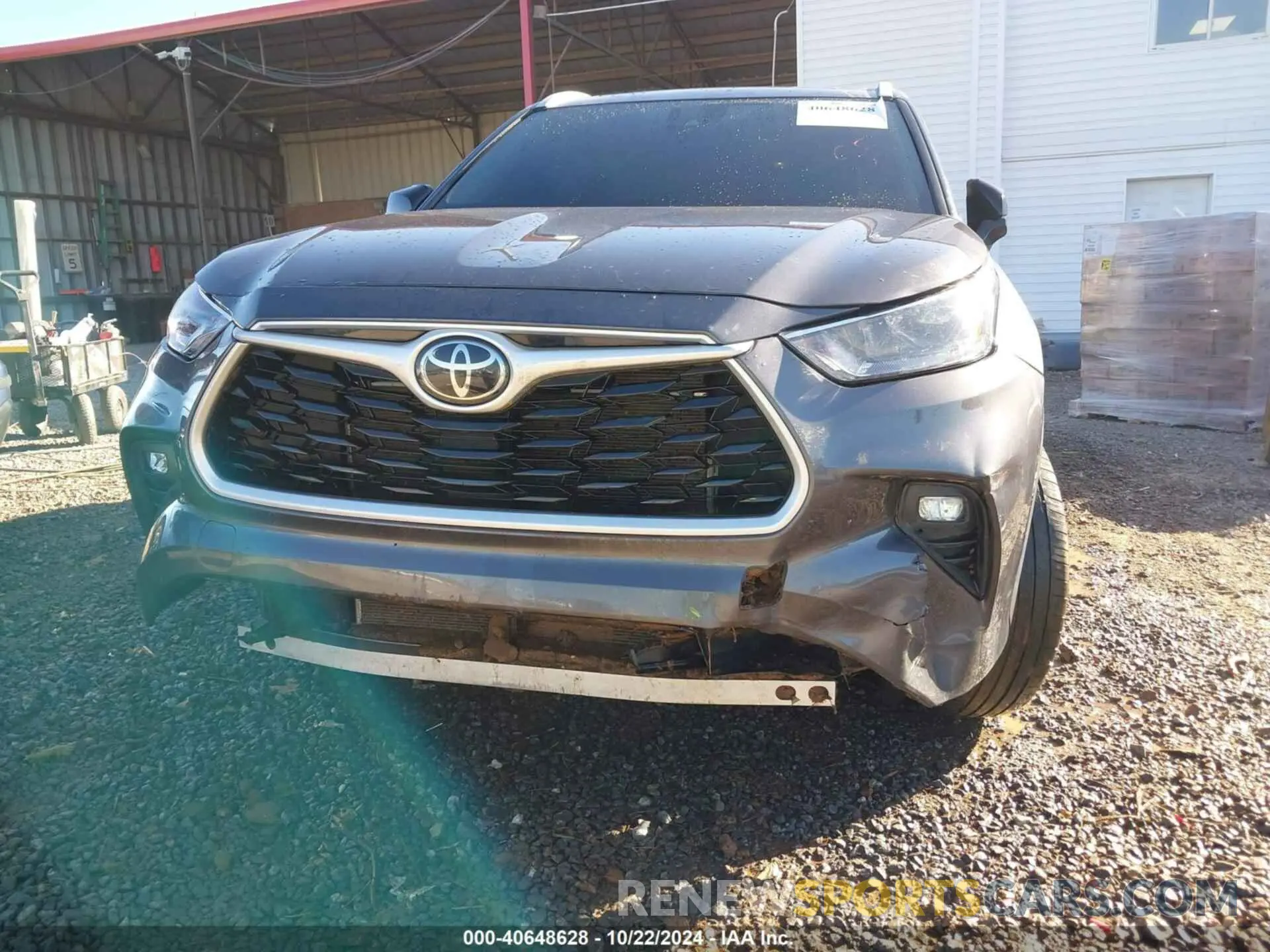 6 Photograph of a damaged car 5TDGZRBH4NS574584 TOYOTA HIGHLANDER 2022