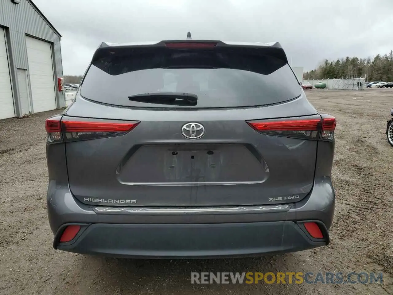 6 Photograph of a damaged car 5TDGZRBH5NS576571 TOYOTA HIGHLANDER 2022