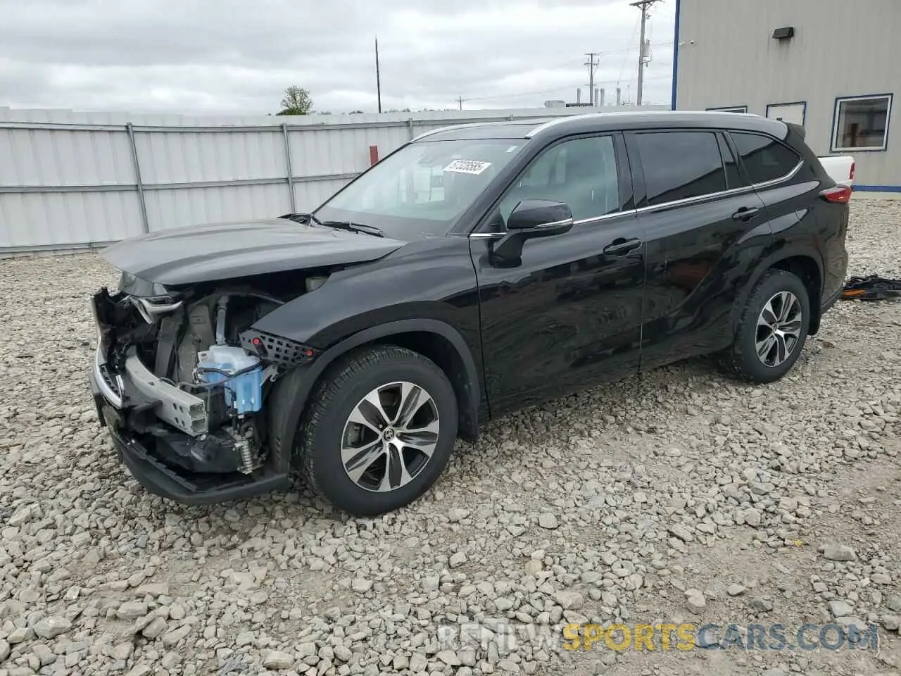 1 Photograph of a damaged car 5TDGZRBH6NS175420 TOYOTA HIGHLANDER 2022