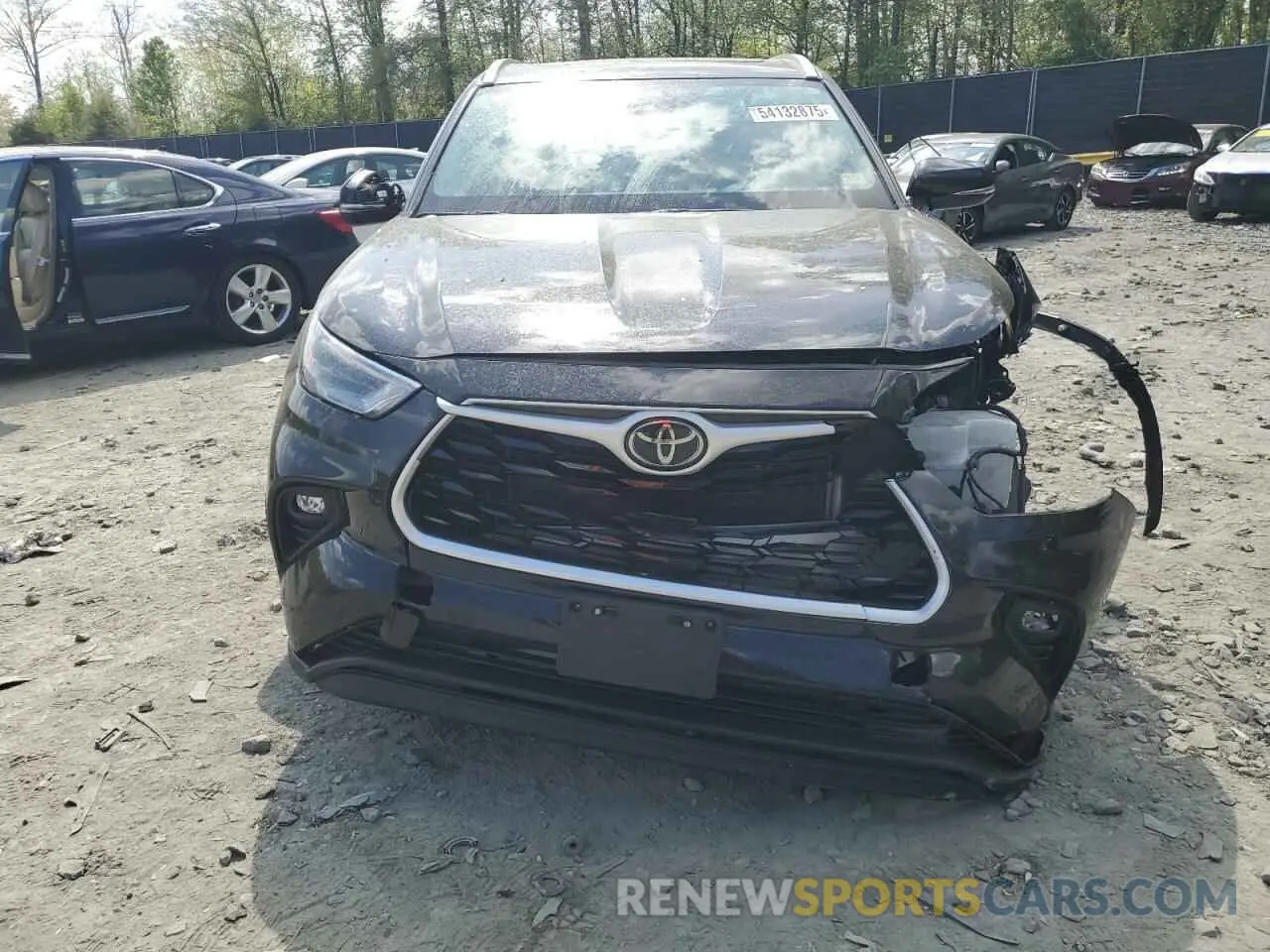 5 Photograph of a damaged car 5TDGZRBH6NS178687 TOYOTA HIGHLANDER 2022