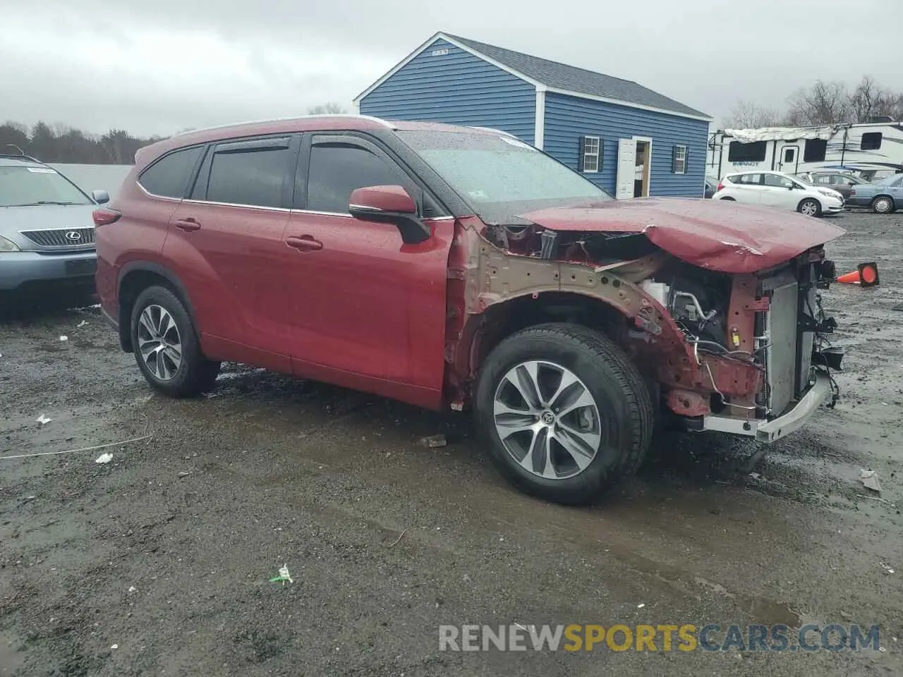 4 Photograph of a damaged car 5TDGZRBH6NS236913 TOYOTA HIGHLANDER 2022