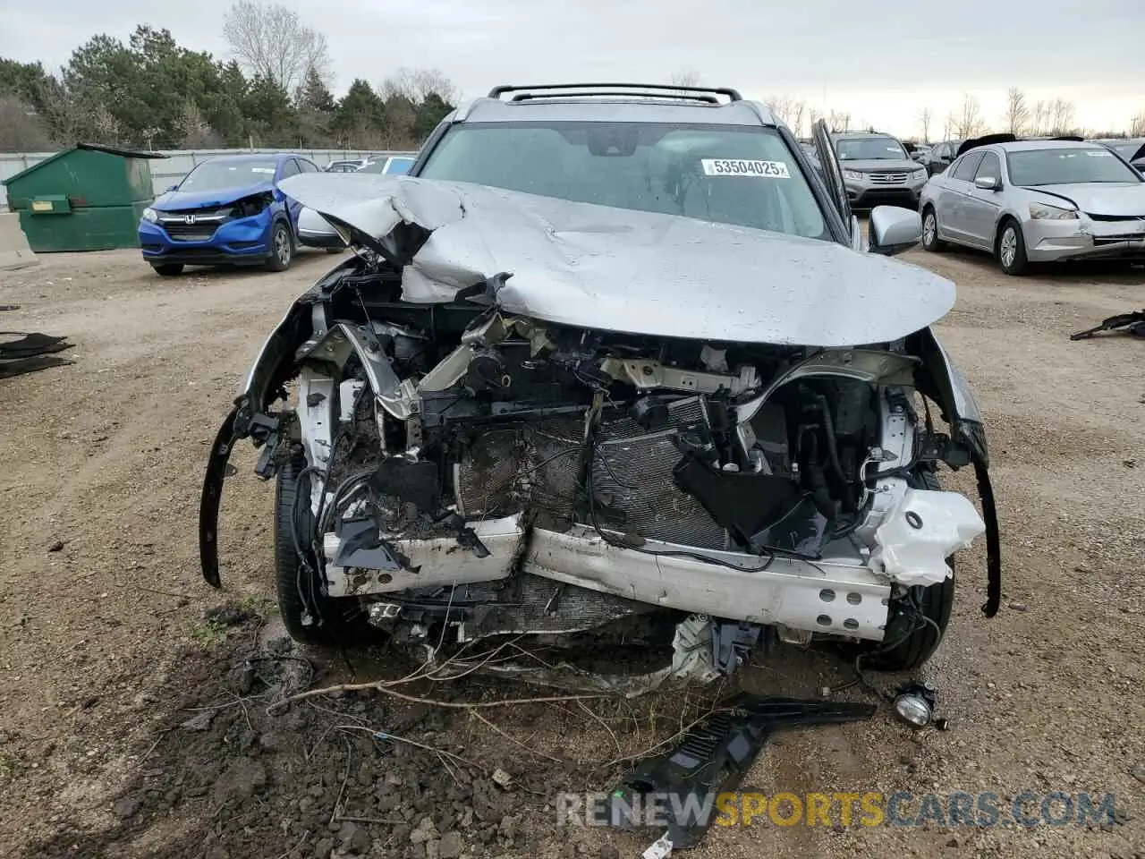 5 Photograph of a damaged car 5TDGZRBH7NS200180 TOYOTA HIGHLANDER 2022